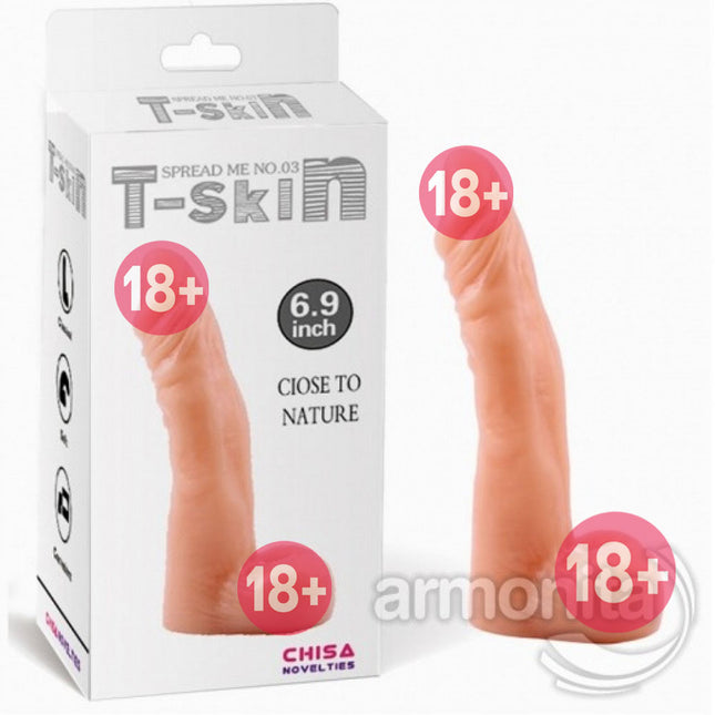 T-Skin Ince Uç Anal Realistik Penis