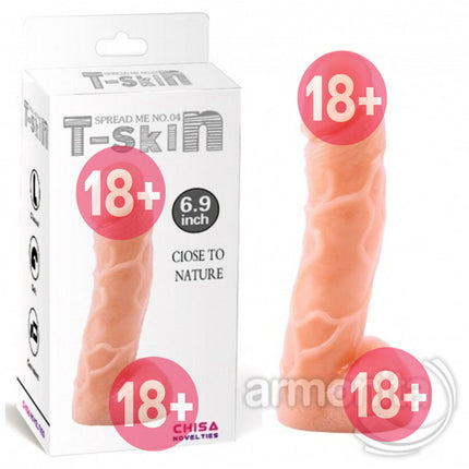 Realistik Damarli Yüzey Testisli Penis