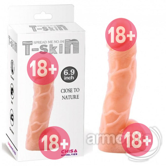 Realistik Damarli Yüzey Testisli Penis
