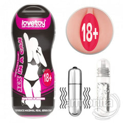 El Tipi Vaginal Stamina Kanal Dokulu Titresimli Mastürbatör