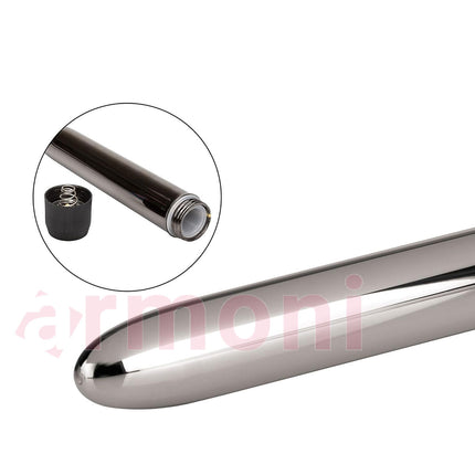Metalik Görünümlü Slimline Vibratör 15 cm X 2,6 cm
