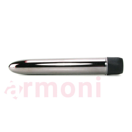 Metalik Görünümlü Slimline Vibratör 15 cm X 2,6 cm