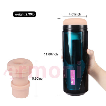 Motorlu, Sesli, Itme Emmeli, Titresimli Model Kya Otomatik Masturbatör USB Sarjli