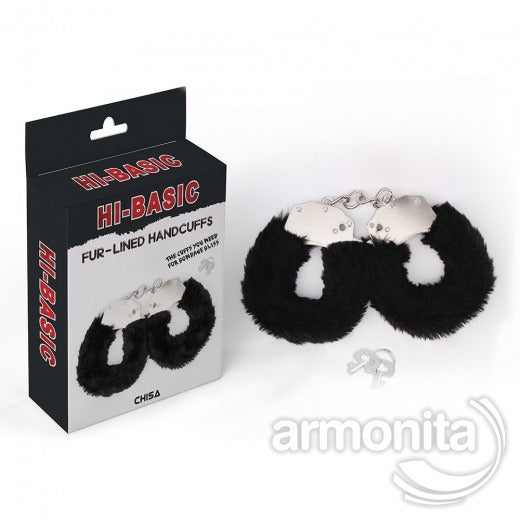 Siyah Pelüs Metal Kelepçe
