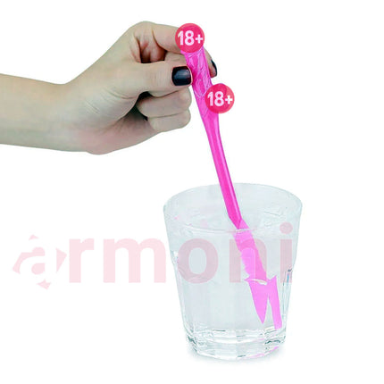 Penis Uçlu Renkli Pipet 10 Adet