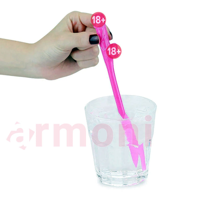 Penis Uçlu Renkli Pipet 10 Adet