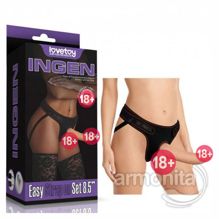 Lovetoy Ingen Belden Baglamali Strap-on Dildo