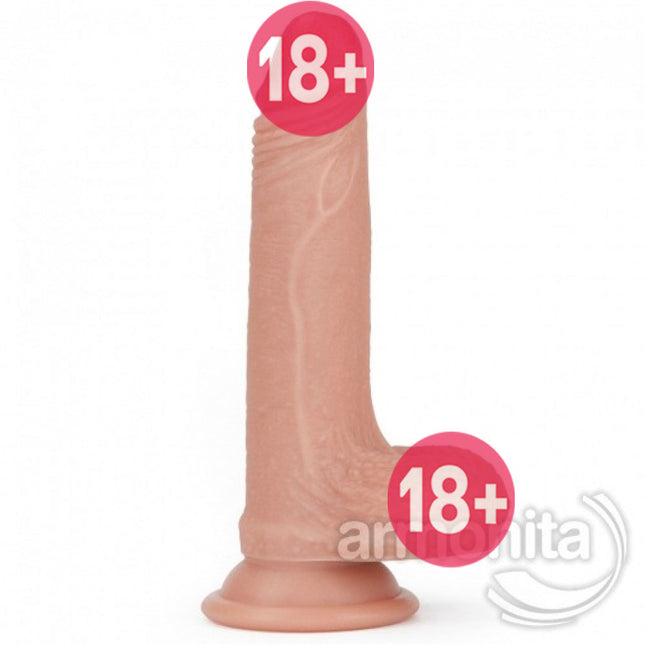 Çift Katman Vantuzlu Damarli Realistik Dildo