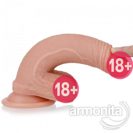 Çift Katman Vantuzlu Damarli Realistik Dildo