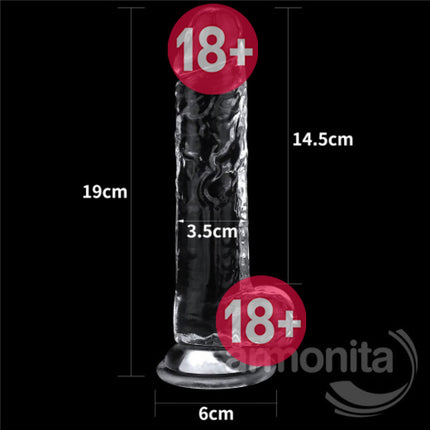 Seffaf Jel Doku Vantuzlu Dildo
