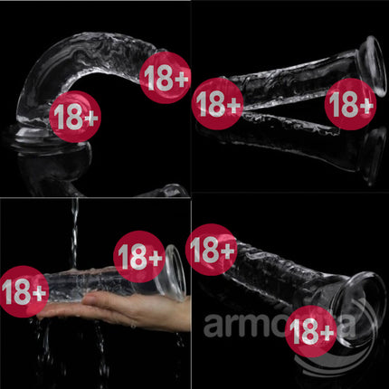 Seffaf Jel Doku Vantuzlu Dildo