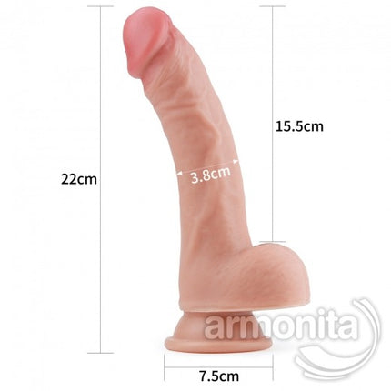 Çift Katmanli Damarli Yüzey Realistik Dildo