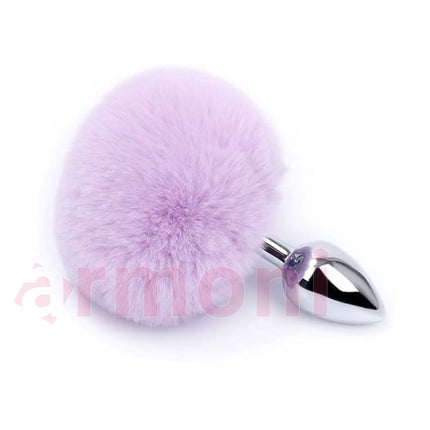 Mavi Tavsan Kuyruklu Metal Anal Tapa Small 7.20cm X 2.80cm