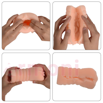 Masturbasyon ve Ereksiyon Egzersizi Için Vajina Masturbator Qiandaiz Pocket Pussy