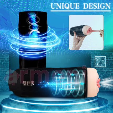 Truda 5 Frekansli Titresim, Otomatik Emisli ve Motorlu Masturbatör USB Sarjli