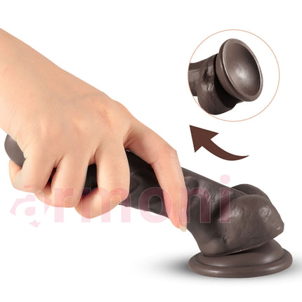 Adonis Realistik Dildo, Siyah Yapay Penis 13cmX3,5cm