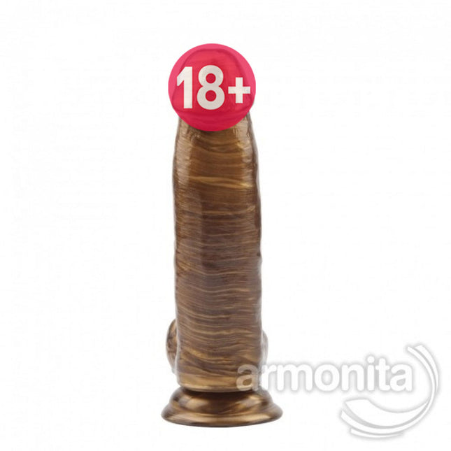 Esnek Gold Latin Vantuzlu Realistik Dildo