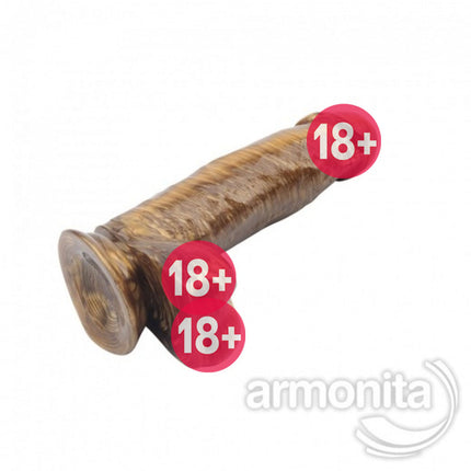 Esnek Gold Latin Vantuzlu Realistik Dildo