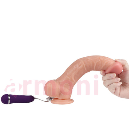 Büyük Realitik Penis Apollo. Kalin ve 20 Fonksiyonlu Titresimli Vantuzlu ve Damarli 20cmX5cm