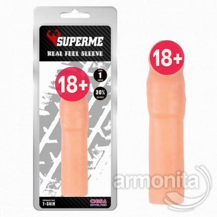 SuperMe Ten Rengi Gerçek Doku Penis Kilifi