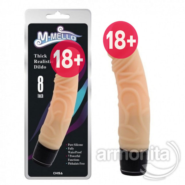M-Mello Kalin Ten Rengi Realistik Dildo Vibratör