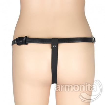 Çift Tarafli Titreslimli  Unisex Hollow Strap On
