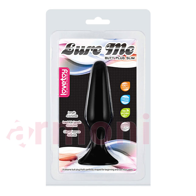LURE ME Silikon Vantuz Tabanli Anal Plug – Large 12,5cm X 3cm