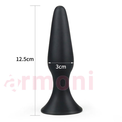 LURE ME Silikon Vantuz Tabanli Anal Plug – Large 12,5cm X 3cm