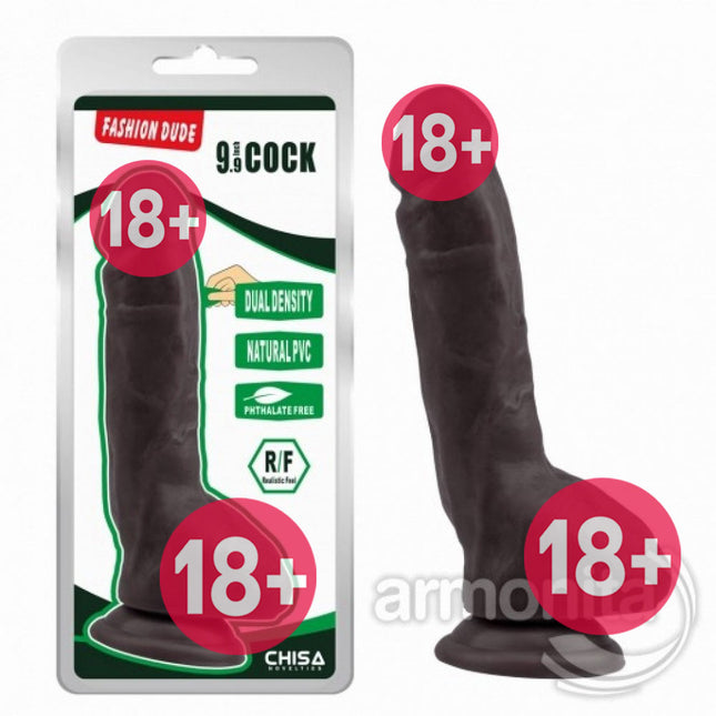 Fashion Dude Yumusak Doku Büyük Realistik Dildo 23 cm