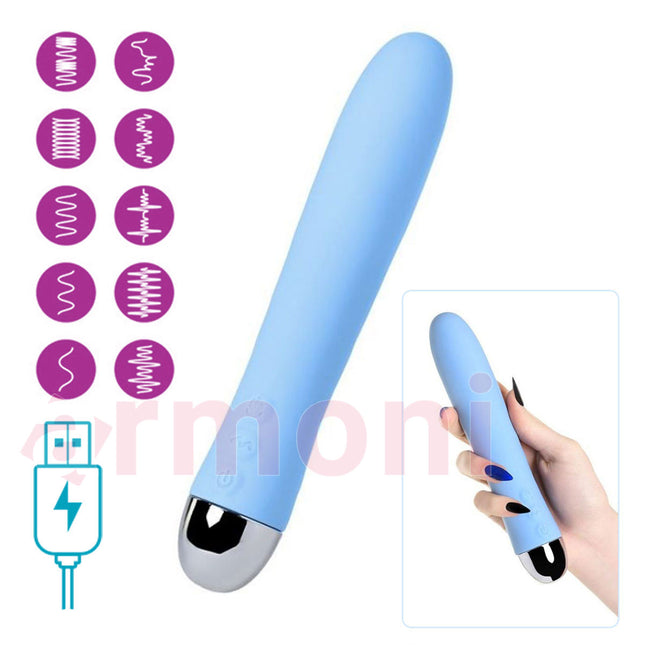 Yüzeyden Darbeli Toplu Isitmali Fonksiyonlu Titresimli Vibratör – 19 cm X 3,8 cm