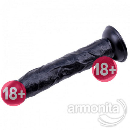 Damarli Kalin Siyah Realistik Dildo